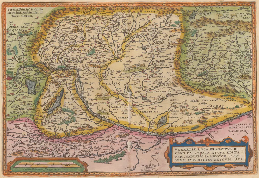 Ungariae Loca Praecipua Recens Karte In Theatrum Orbis Terrarum S