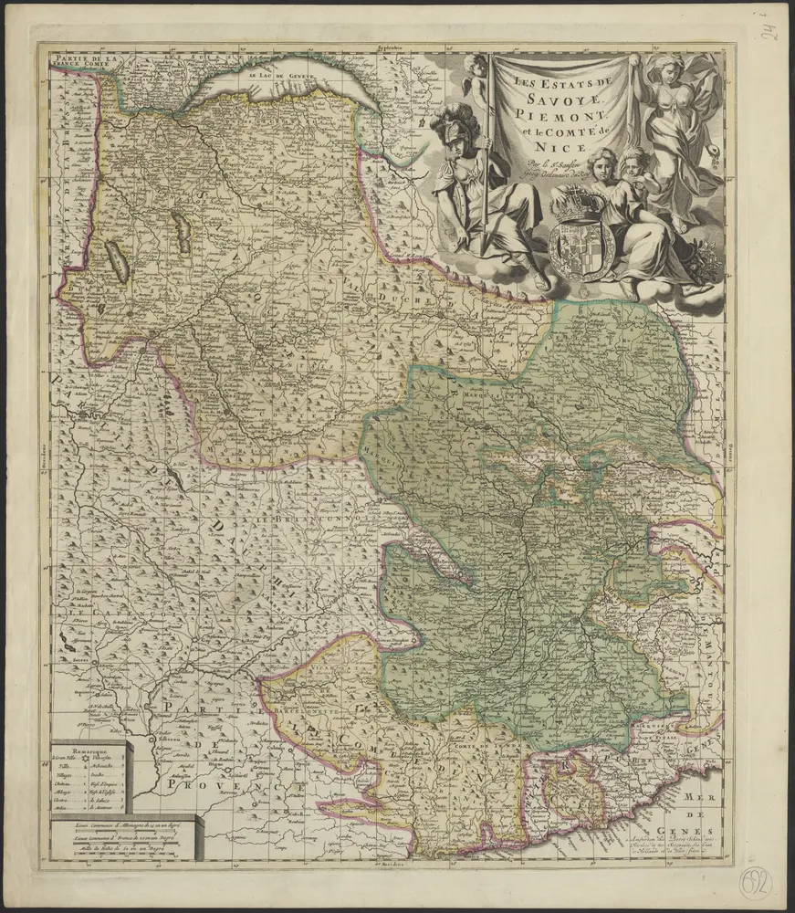 Les estats de Savoye, Piemont et le Comté de Nice