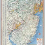 Shell Highway Map of New Jersey.