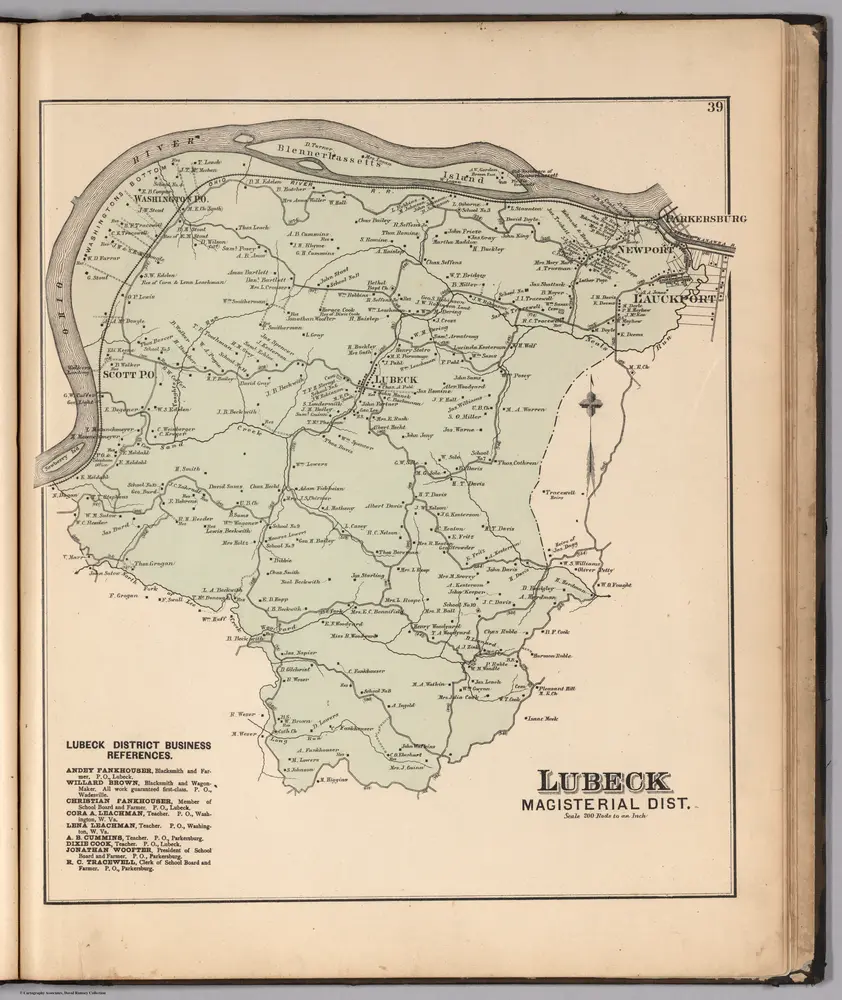 Lubeck Magisterial District, Wood County, West Virginia.