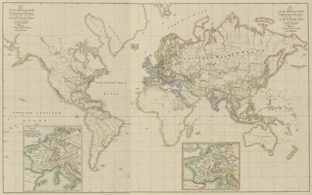 XIV. Charte für die allgemeine Geschichte vom Frieden zu Presburg bis auf den IIten Frieden zu Paris : d.i. von 1806 bis 1815 n. Christus