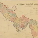 Slezská silniční mapa