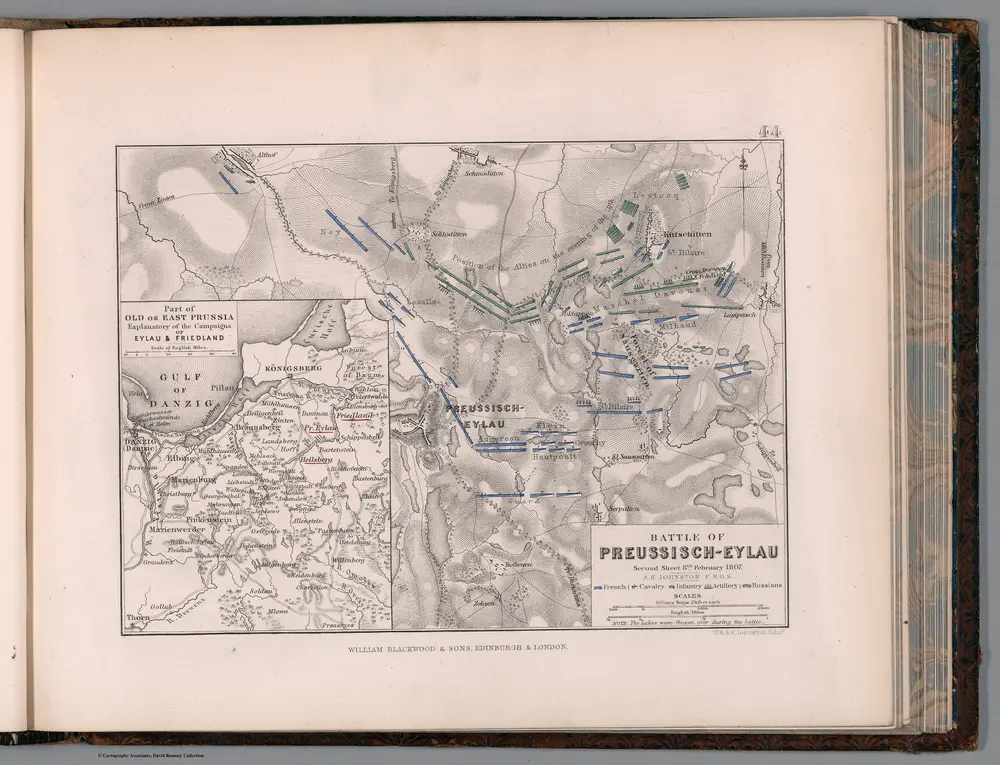 Battle of Preussisch-Eylau: second sheet, 8 February 1807