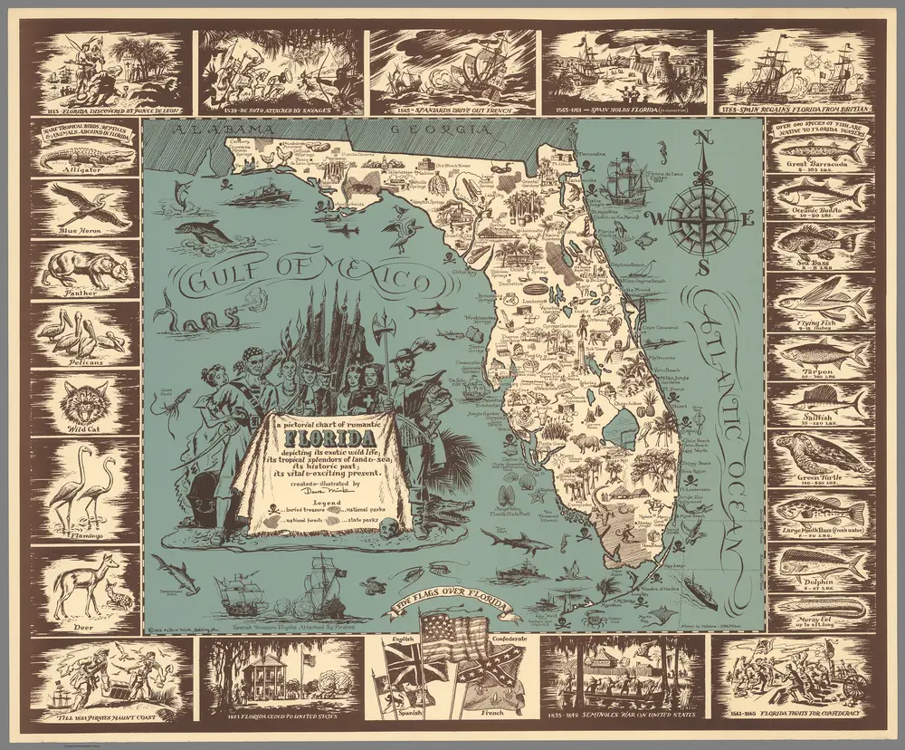 A Pictorial Chart of Romantic Florida