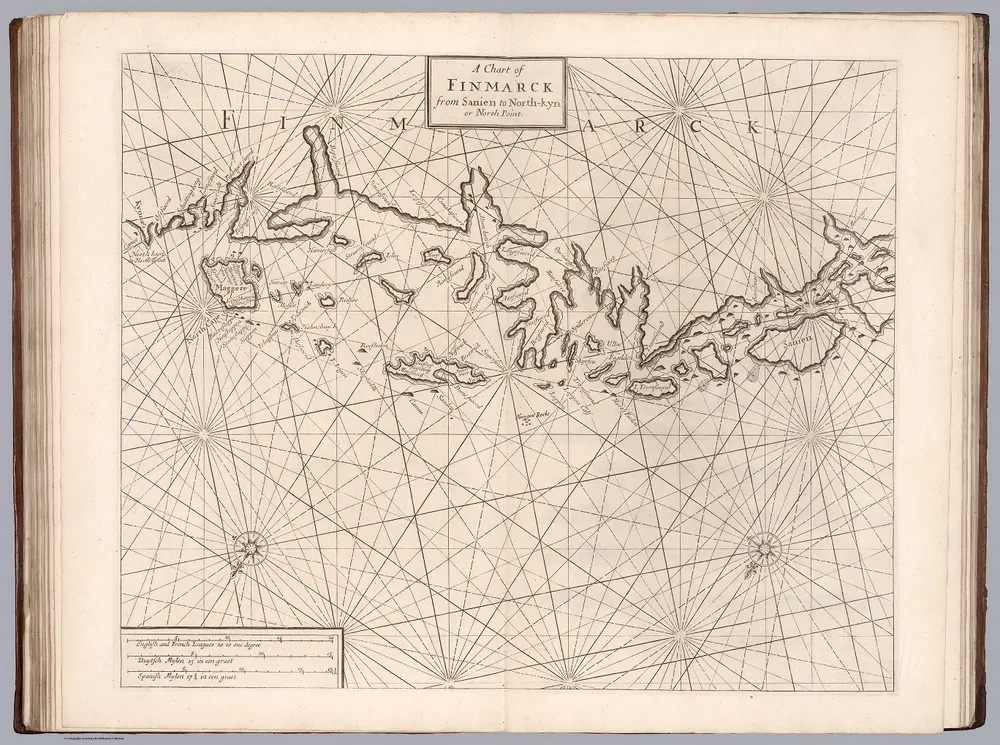 A chart of Finmarck from Sanien to North-kyn or North Point