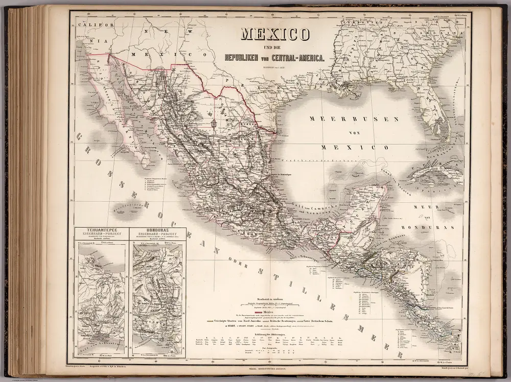 Mexico und die Republiken von Central-America