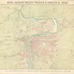 Král. Hlavní město Praha s okolím r. 1908.