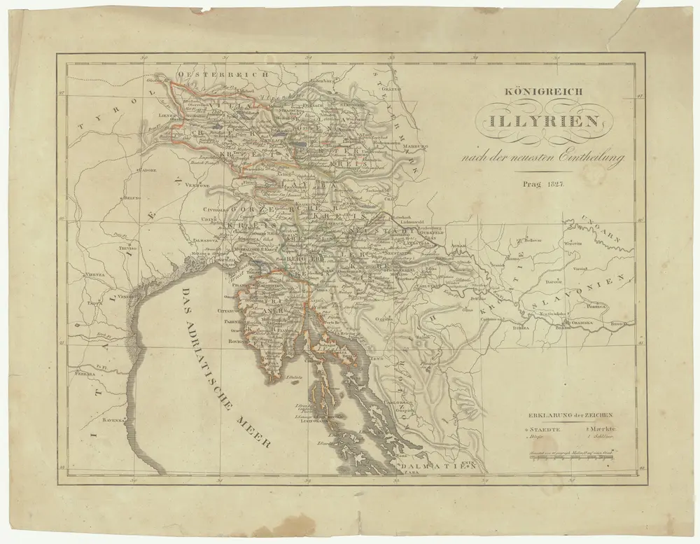 Königreich Illyrien nach der neuesten Eintheilung