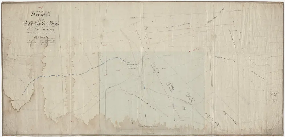 Hirslanden: Genossenschaftswaldung Hirslander Berg (Unter-Berg und Ober-Berg); Grundriss