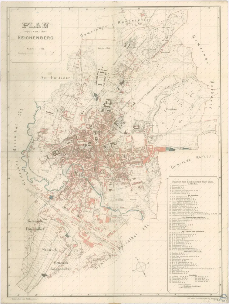 Plan von Reichenberg