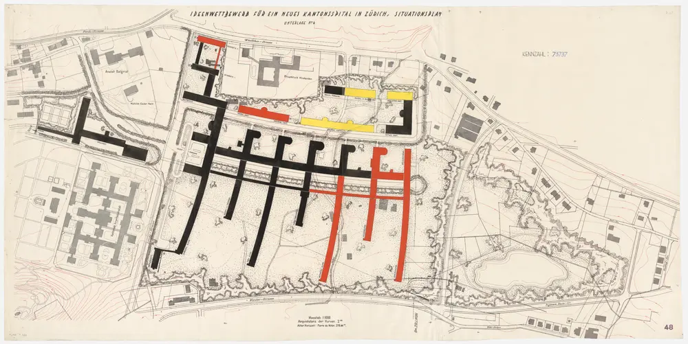 Zürich: Kantonsspital auf dem Burghölzliareal; Projekt 73737; Situationsplan