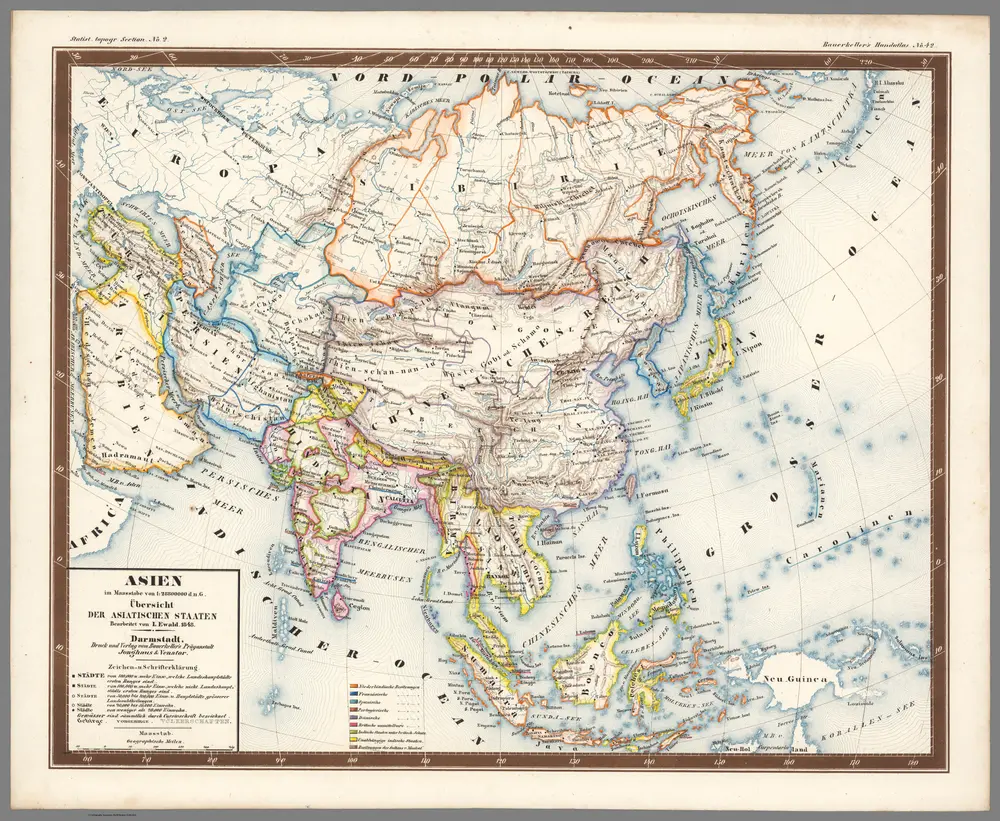 No. 42.  Asien ... Uebersicht der Asiatischen Staaten.