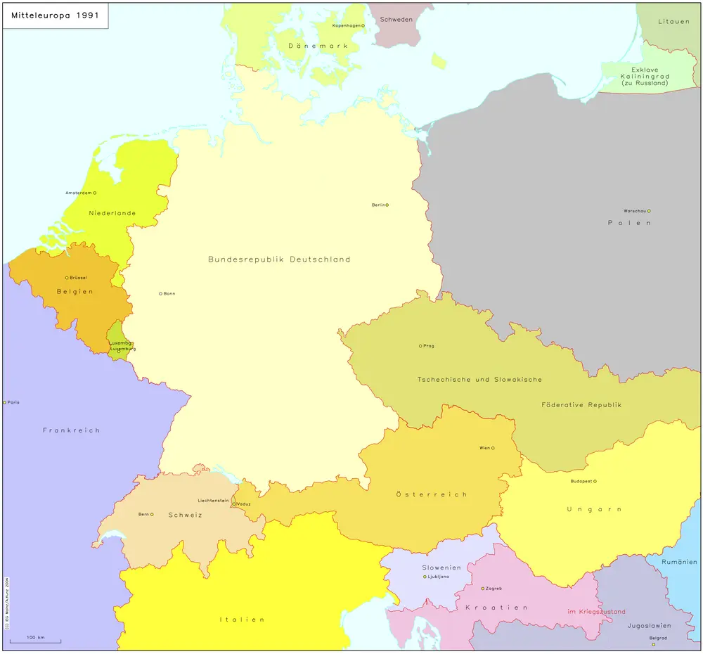 Mitteleuropa 1991