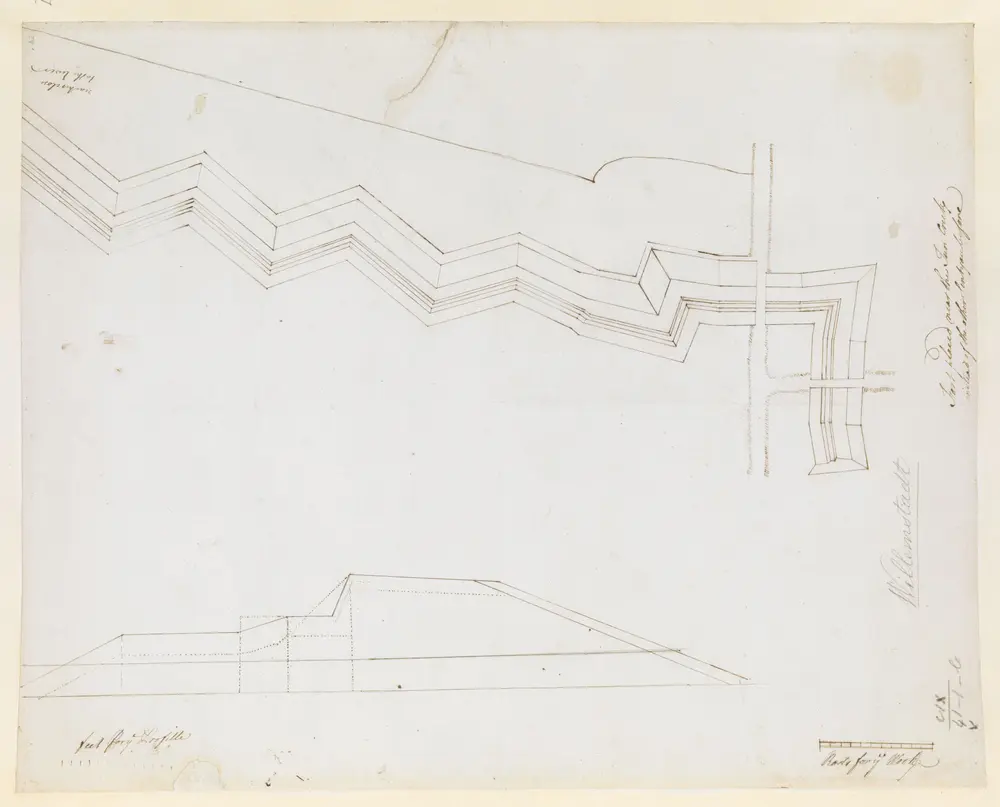 [Plan of a fort near the Tun Creek].