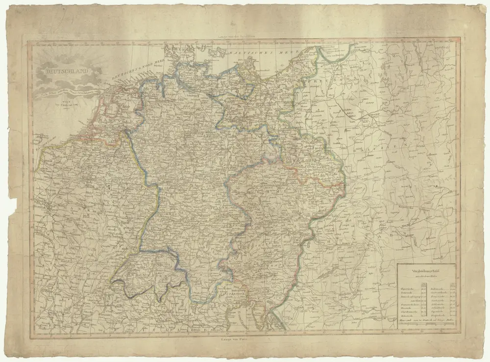 Deutschland nach seiner neuesten Grenz-Berichtigung