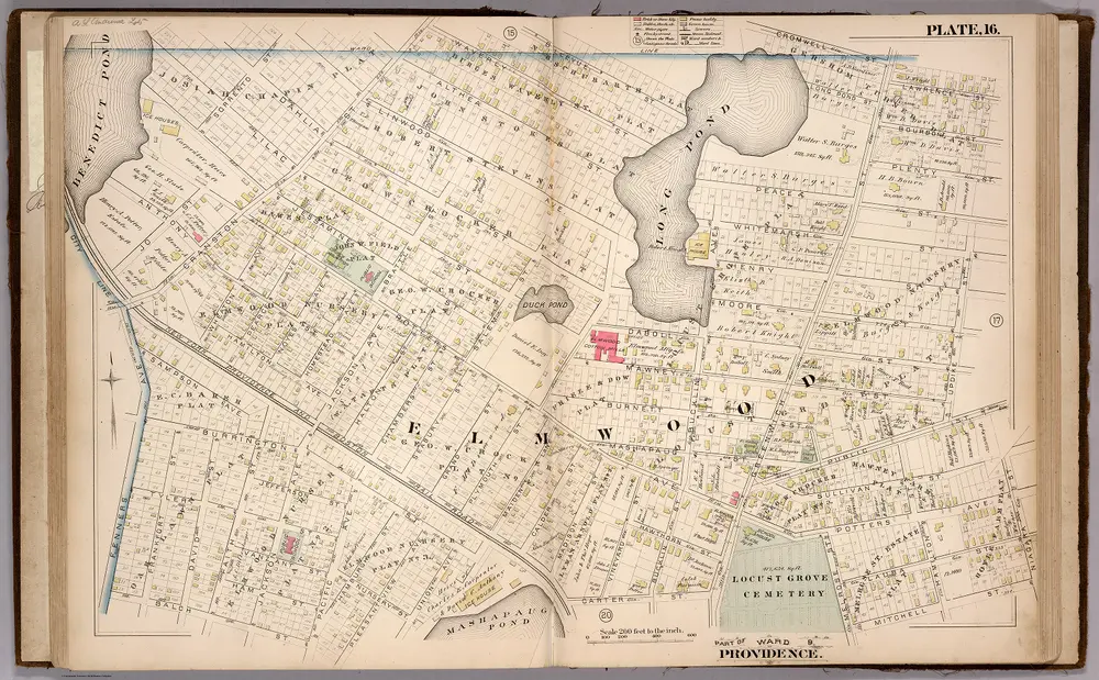 Plate 16.  Part of Ward 9, Providence.