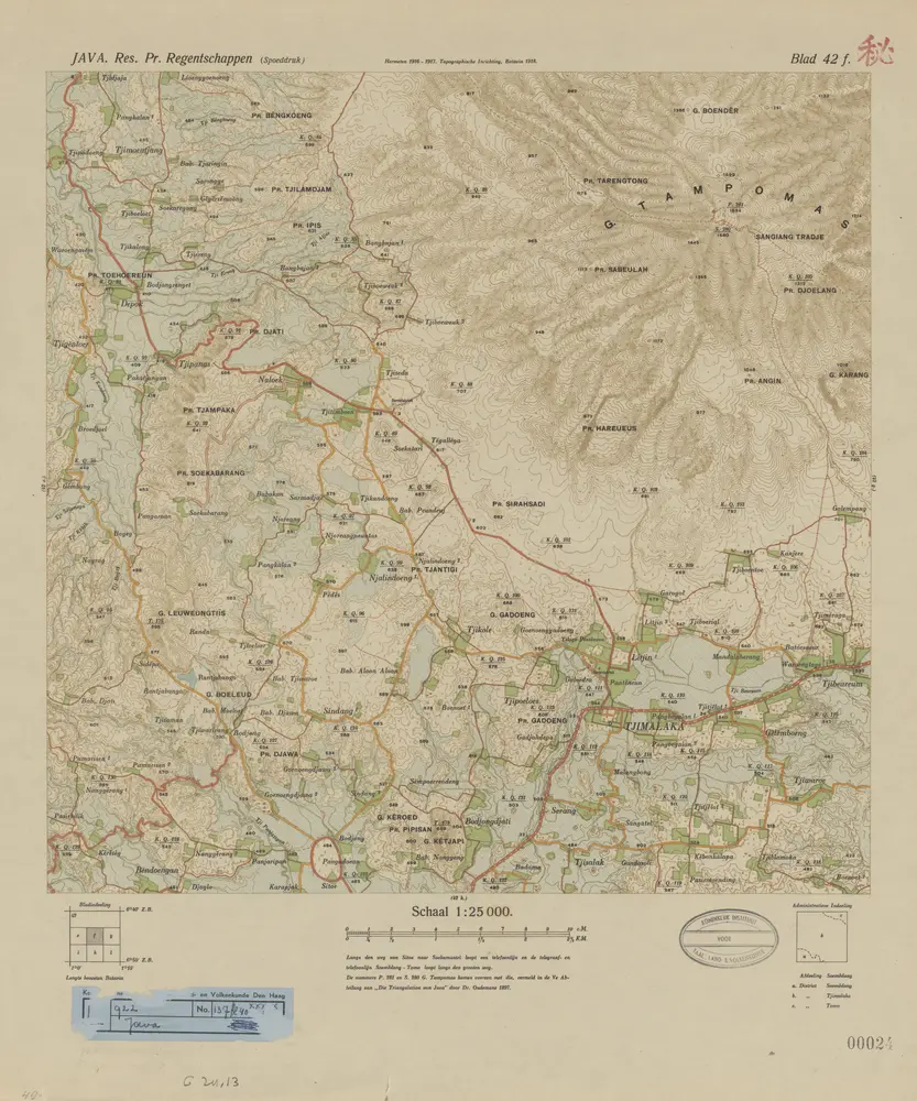 [Tjimalaka] : hermeten in 1916-1917 / Topografische Inrichting