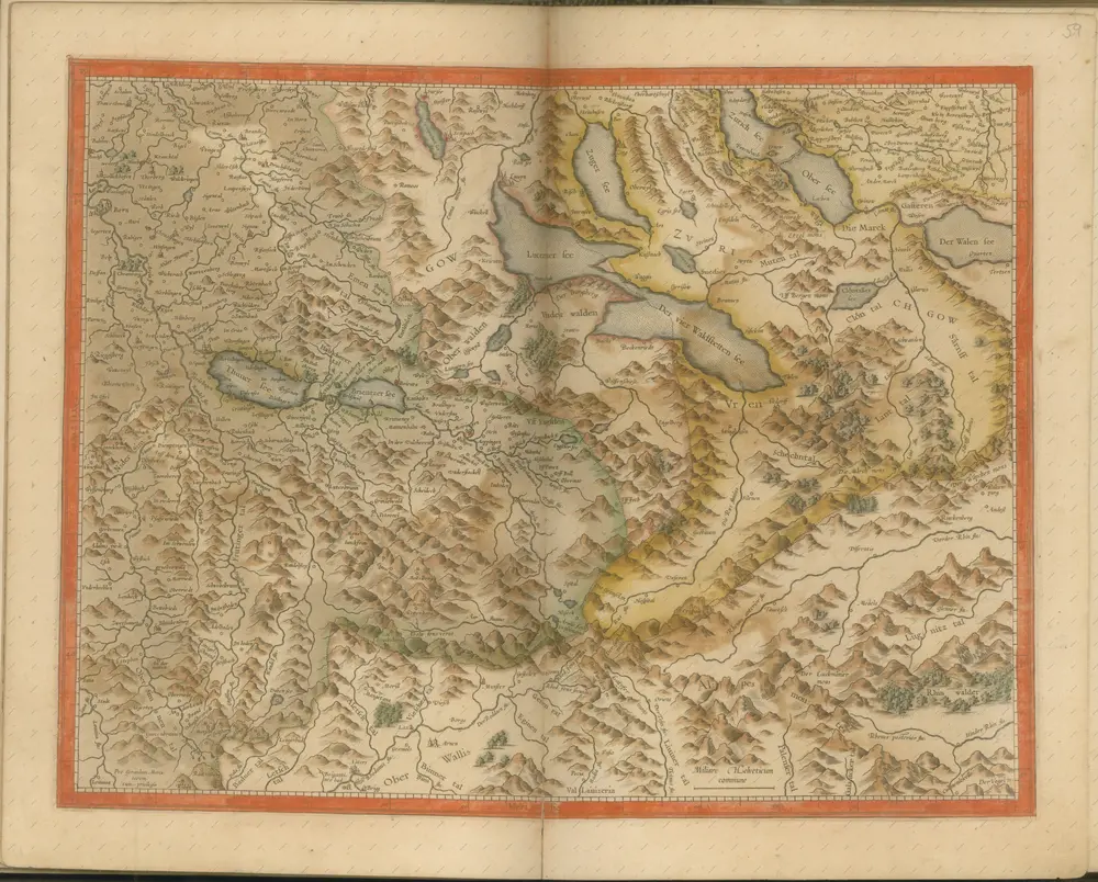 mapa z atlasu "Atlas Sive Cosmographicae Meditationes De Fabrica Mvndi Et Fabricati Figvra. Denuo auctos"