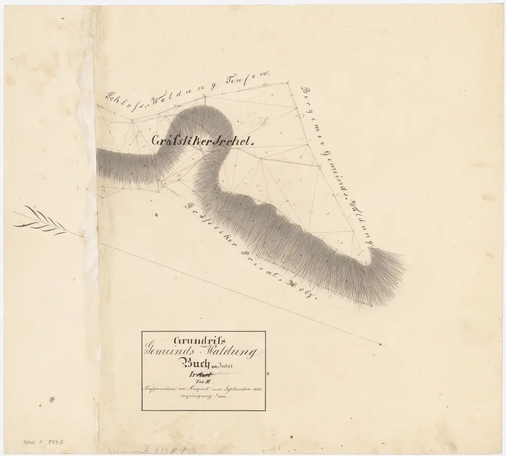 Buch am Irchel: Gemeindewaldung: Gräsliker Irchel; Grundriss (Tab. III)