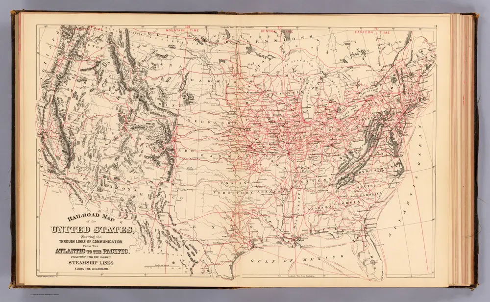 Railroad map U.S.