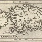 Sardinia. [Karte], in: Compendio Dal Theatro Del Mondo, S. 176.