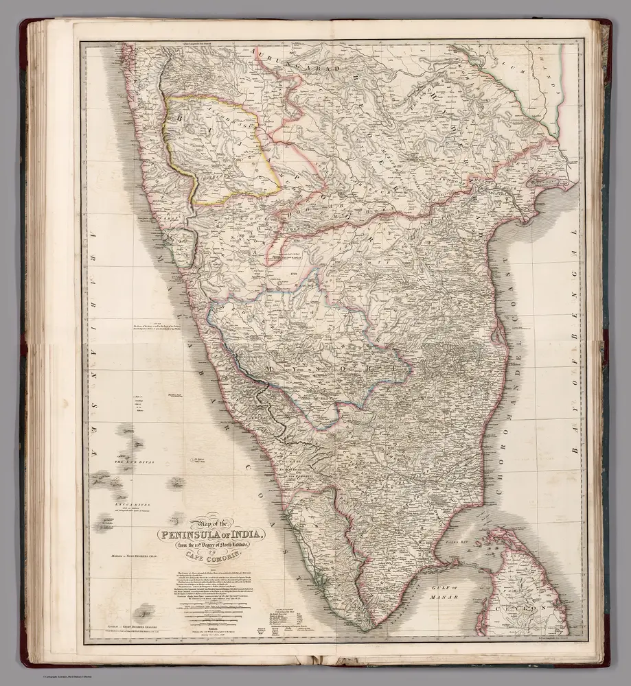 Composite Map: Map of the peninsula of India. Sheets 39-40