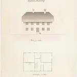 Sternenberg: Pfarrhaus; Grundriss des 2. Stocks und Südansicht (Nr. 4)