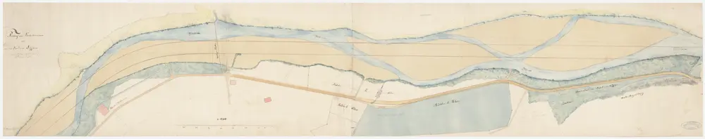 Weisslingen bis Seen: Töss von Kollbrunn bis unterhalb Löffler, Korrektion der Tösstalstrasse; Situationsplan (Töss-Gebiet Nr. 11 a)