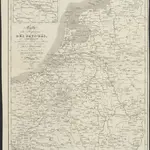 Carte du Royaume des Pays-Bas, comprenant les routes de poste et relais depuis Paris jusqu'aux frontières septentrionales de la Hollande, avec un Itinéraire des communications de Strasbourg à Amsterdam et Hambourg