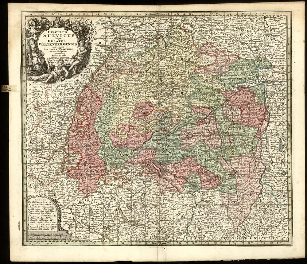 Atlas Novus indicibus instructus, Oder Neuer mit Wort=Registern versehener Atlas, mapa ze strany: [118]