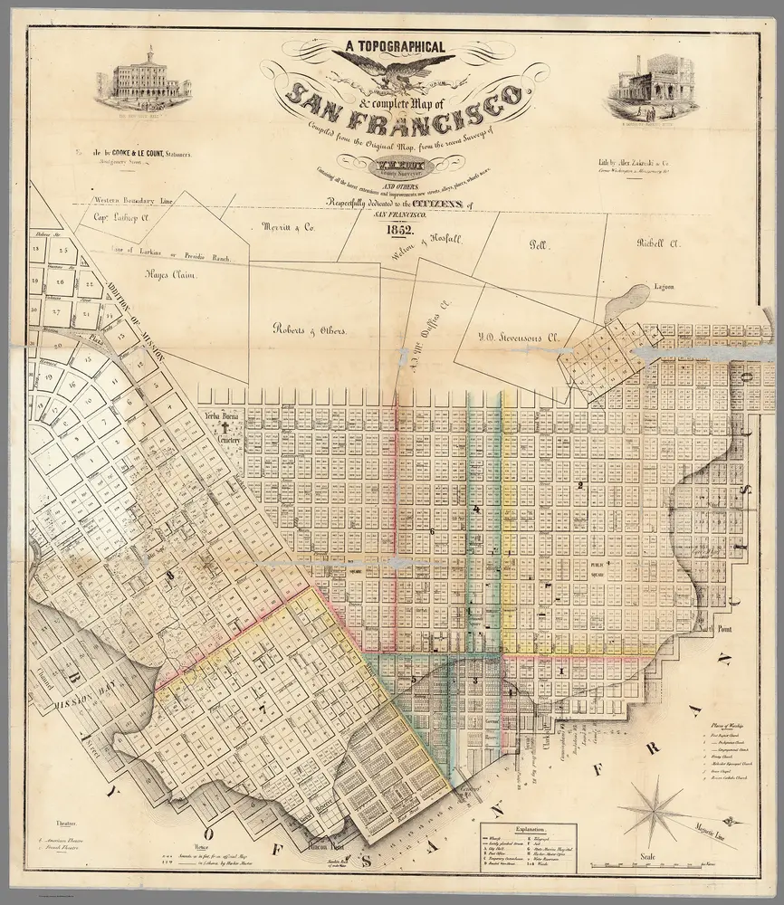 Topographical & Complete Map of San Francisco.