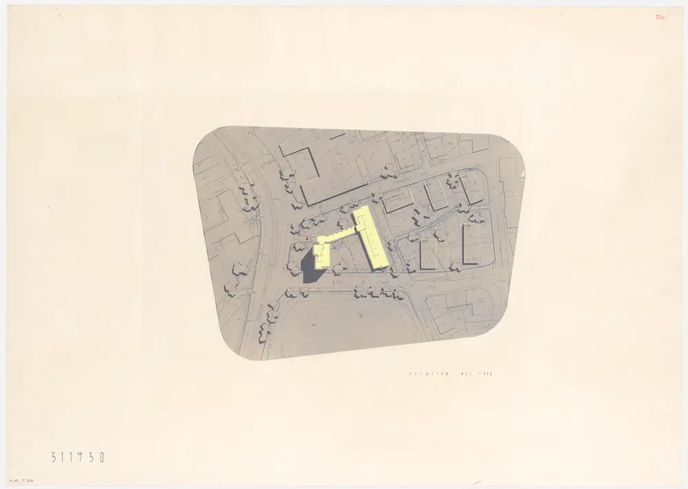 Zürich: Schwesternhaus des Kantonsspitals Zürich; Projekt 311930; Situationsplan