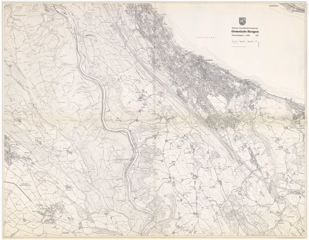 Horgen: Gemeinde; Übersichtsplan (Schweizerische Grundbuchvermessung)