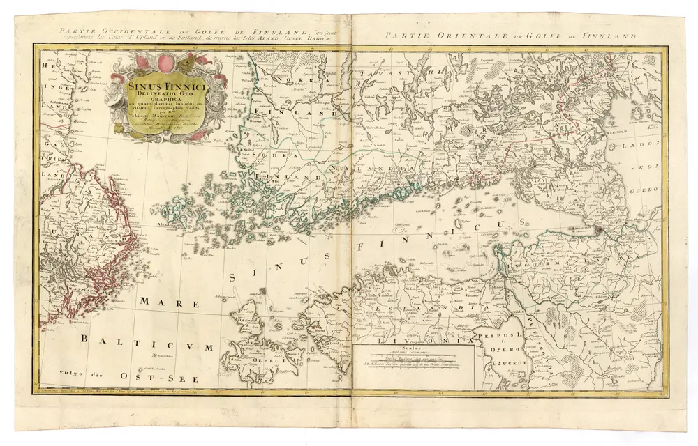 Sinus Finnici delineatio geographica ex quam plurimis subsidiis novissimis stereographicae