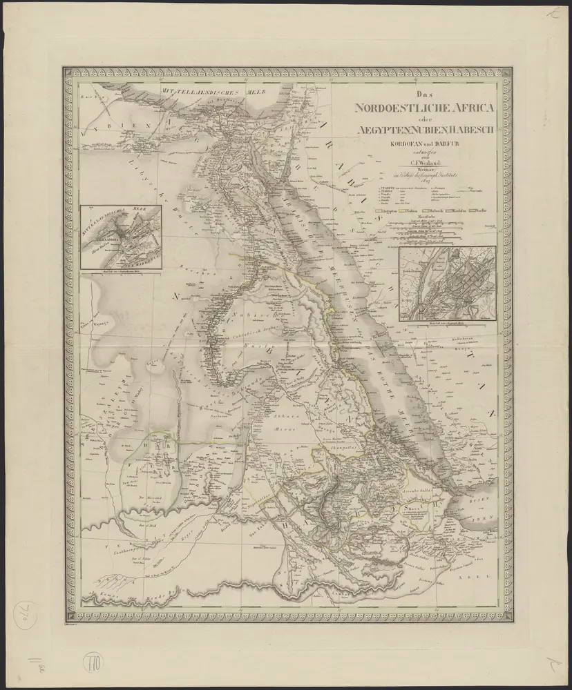 Das Nordoestliche Africa oder Aegypten, Nubien, Habesch, Kordofan und Darfur
