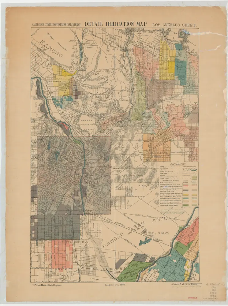 Detail Irrigation Map: Los Angeles Sheet