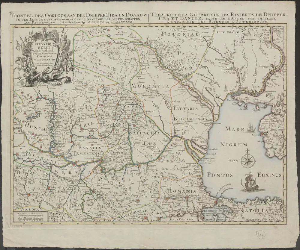 Tooneel des oorlogs aan den Dnieper, Tira en Donauw in den jare 1738 gevoerd