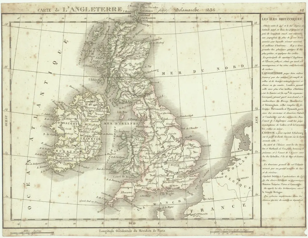 Carte de l' Angleterre