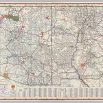 Shell Highway Map of Arizona and New Mexico.