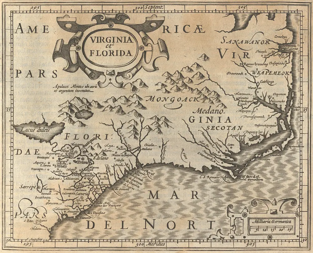 Virginia et Florida [Karte], in: [Atlas Minor], S. 668.