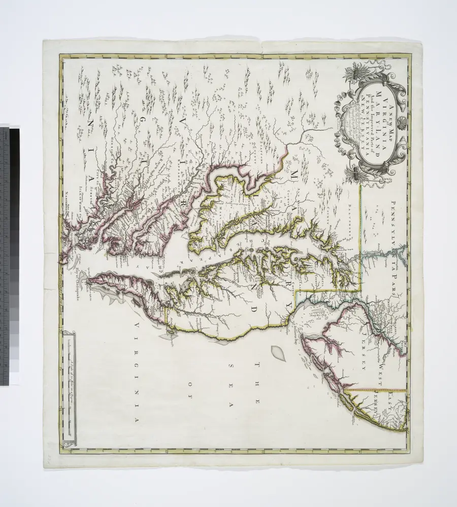 A new map of Virginia, Mary-land and the improved parts of Penn-sylvania & New Jersey / revised by I. Senex.