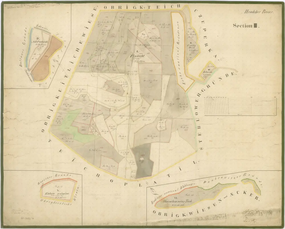 Porostní mapa revíru Hrádek  Sekce III.