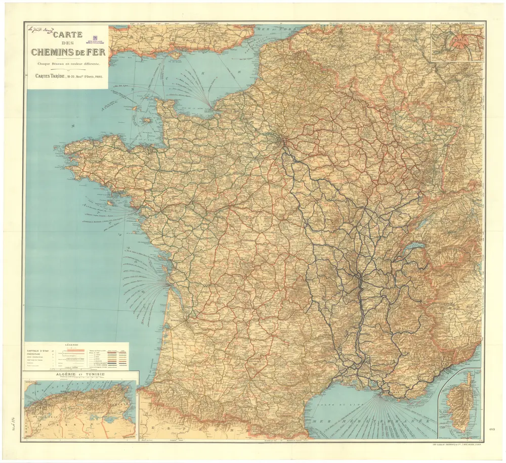 Carte des chemins de fer