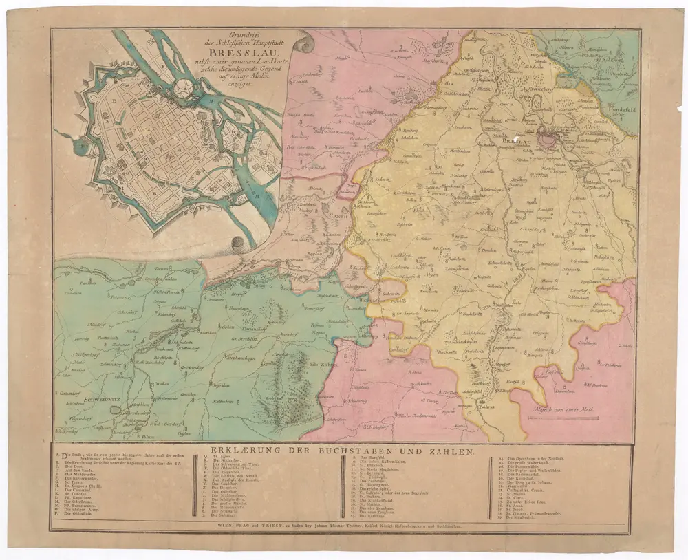 Grundriß der schlesischen Hauptstadt Bresslau