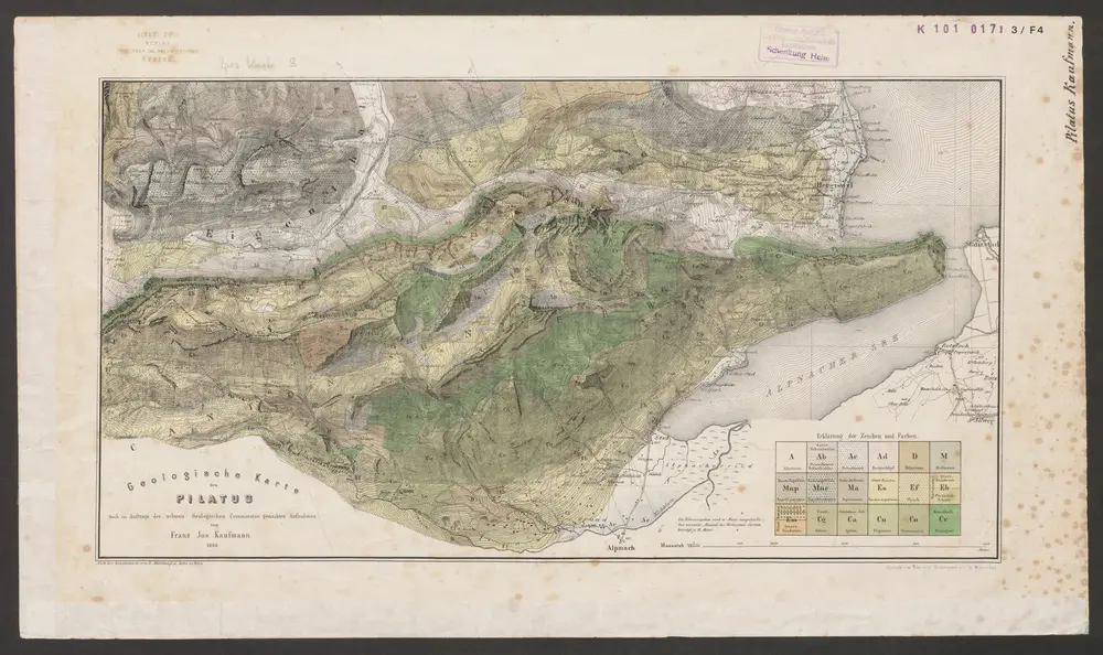 Geologische Karte des Pilatus