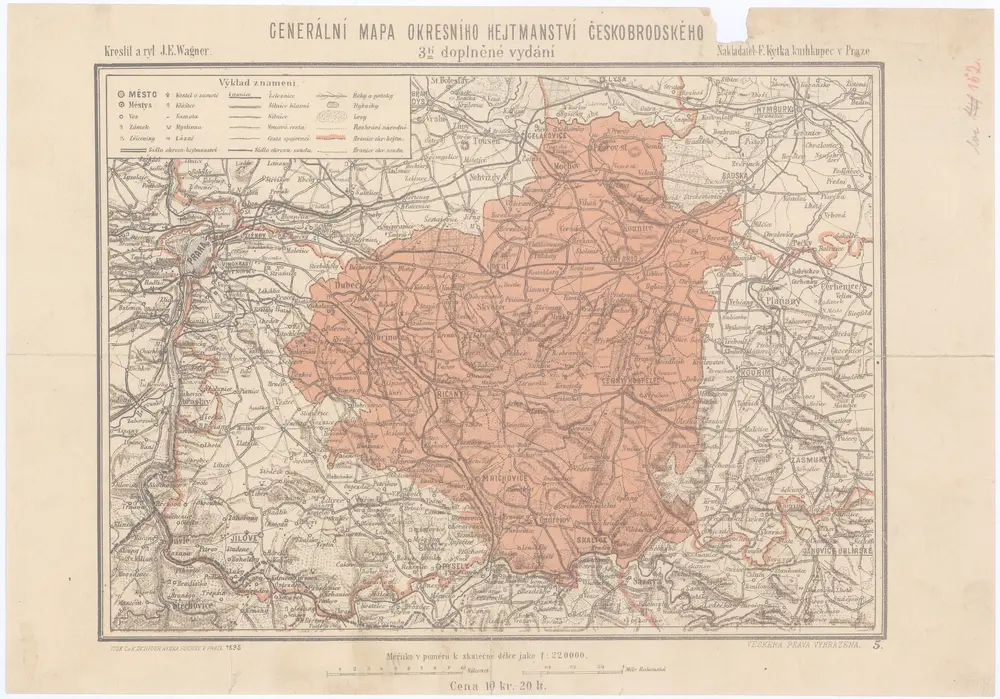 Generální mapa okresního hejtmanství Českobrodského