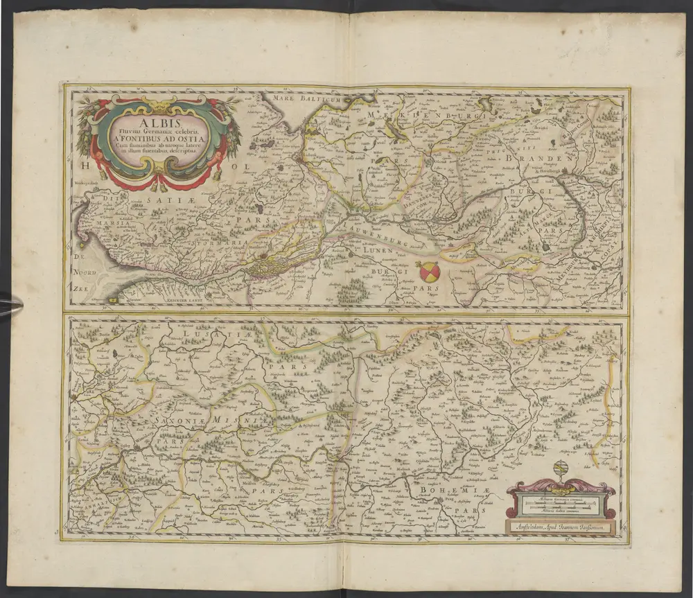 Novus Atlas, das ist Welt-Beschreibung mit schoenen newen außfuhrlichen Taffeln inhaltende die Koenigreiche und Laender des gantzen Erdtreichs. Abgetheilt in vier Theile.