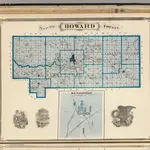 Map of Howard County (with) Russiaville.