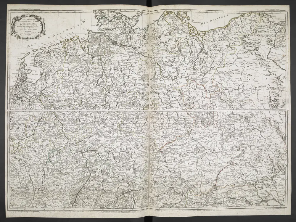 ATLAS TOPOGRAPHIQUE ET MILITAIRE, Qui comprend Les Etats de la Couronne de Boheme & La Saxe Electorale avec leur Frontiers. /