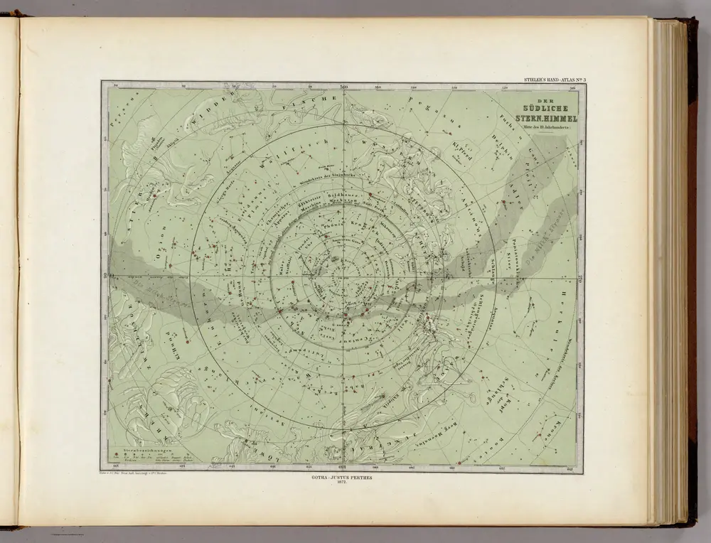 Der Sudliche Stern. Himmel (Mitte des 19. Jahhunderts.)